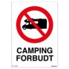 Camping forbudt skilt - Velg riktig forbudsskilt - Ekstraskilt.no