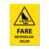 Fareskilt - Bevegelige deler