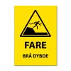 Fareskilt - Brå dybde