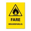 Fareskilt - Brannfarlig