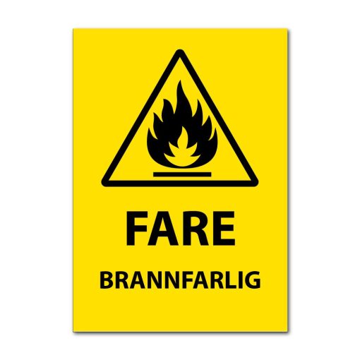 Fareskilt - Brannfarlig