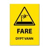 Fareskilt - Dypt vann