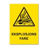 Fareskilt - Eksplosjonsfare