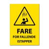 Fareskilt - Fare for fallende istapper