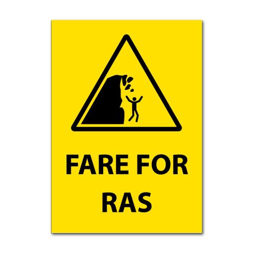 Fareskilt - Fare for ras