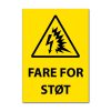 Fareskilt - Fare for støt