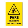 Fareskilt - Risiko for dødelig strøm