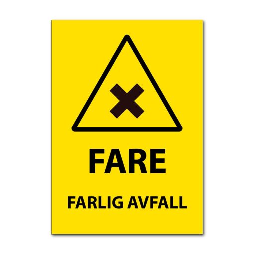 Fareskilt - Farlig avfall