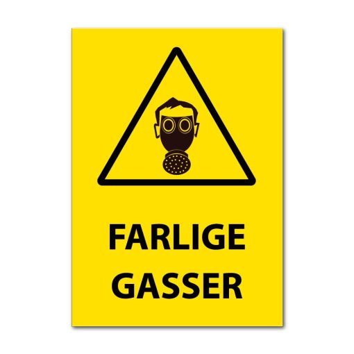 Fareskilt - Farlige gasser