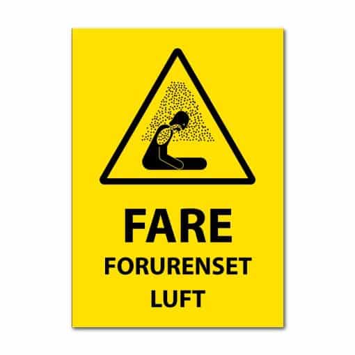 Fareskilt - Forurenset luft