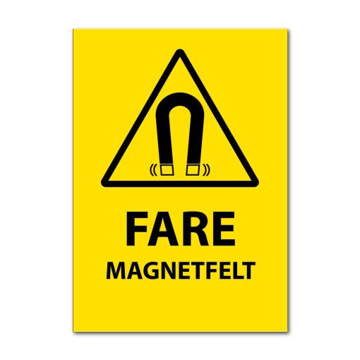 Fareskilt - Magnetfelt