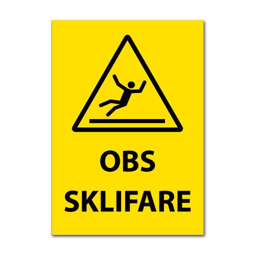 Fareskilt - Obs sklifare