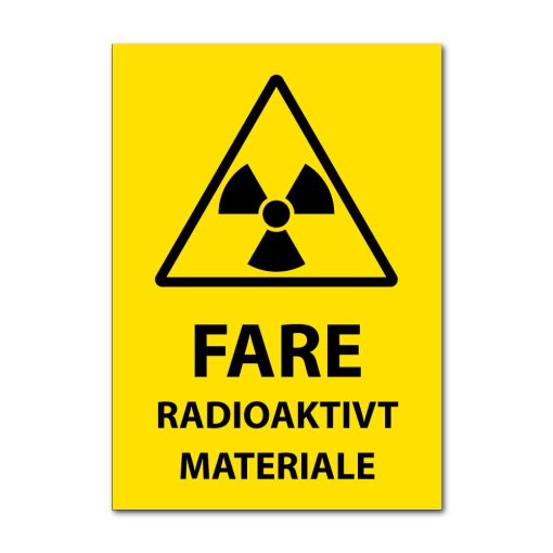 Fareskilt - Radioaktivt materiale