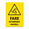 Fareskilt - Roterende propell