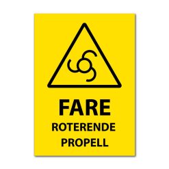 Fareskilt - Roterende propell