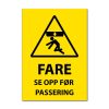 Fareskilt - Se opp før passering