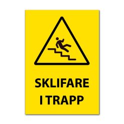 Fareskilt - Skilfare i trapp