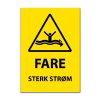 Fareskilt - Sterk strøm