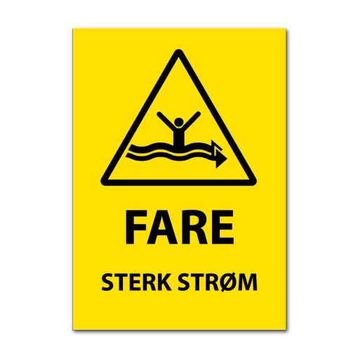 Fareskilt - Sterk strøm