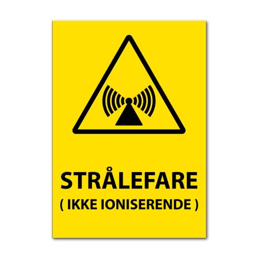 Fareskilt - Strålefare ( ikke ioniserende )