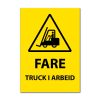 Fareskilt - Truck i arbeid