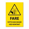 Fareskilt - Vifte kan skade ved kontakt