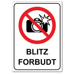 Forbudt skilt - Blitz forbudt