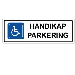 Handikap Parkering Skilt