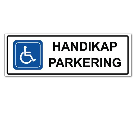 Handikap Parkering Skilt