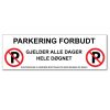 Parkering forbudt hele døgnet