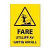 Fareskilt - Utslipp av giftig avfall