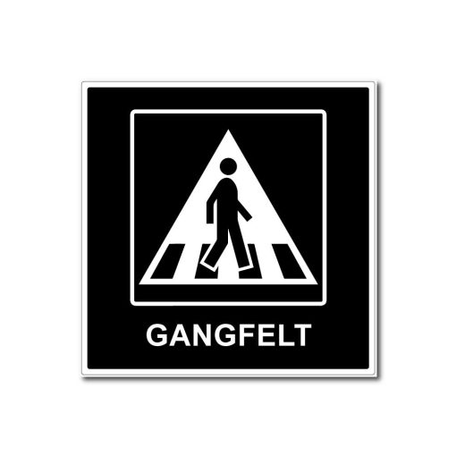 Gangfelt skilt - 500x500