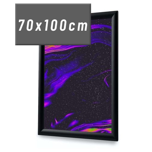 Klippsramme Aluminium 70x100 Display Black color