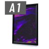 Klippsramme Aluminium A1 Display Black color