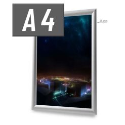 Klippsramme Aluminium A4 Display