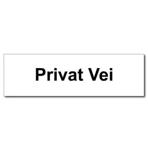 Privat-vei-skilt-Privatrettslig-opplysningsskilt.