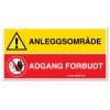 Anleggsområde - Adgang forbudt