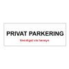 Privat parkering vis hensyn