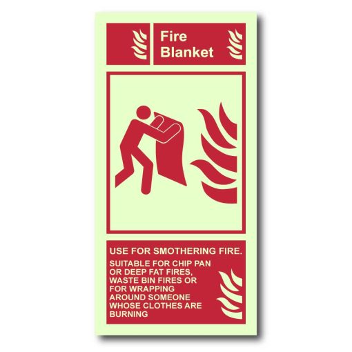 Etterlysende - slukkeskilt med info - Fire blanket