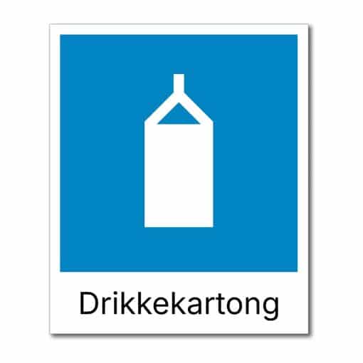 Fraksjonsmerker - Avfallssortering (Drikkekartong)