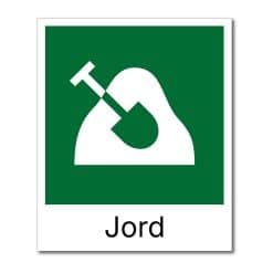 Fraksjonsmerker - Avfallssortering (Jord)