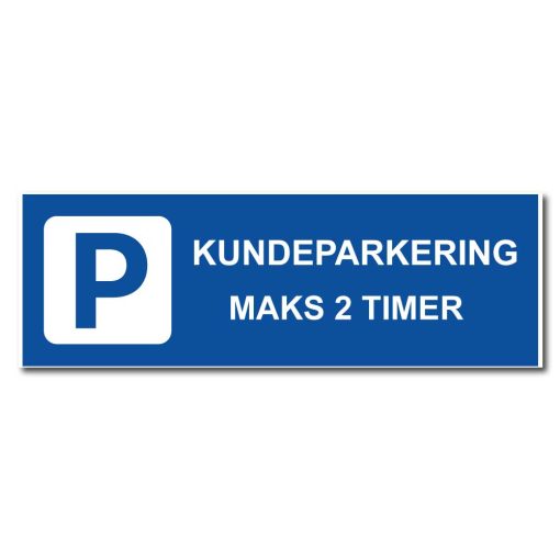 Kundeparkering - Egen tekst