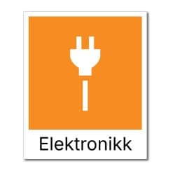 fraksjonsmerker avfallssortering (Elektronikk)