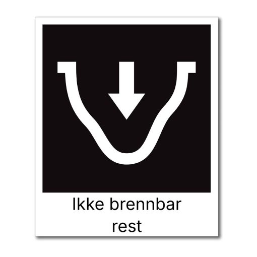 Fraksjonsmerker - Avfallssortering (Ikke brennbar rest)