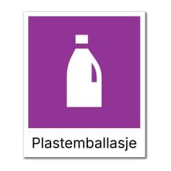 fraksjonsmerker avfallssortering (plastemballasje)