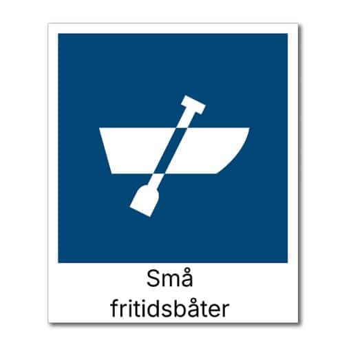 fraksjonsmerker avfallssortering (små fritidsbåter)