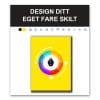 tilpassbart fare skilt – design ditt eget skilt a