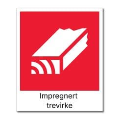 fraksjonsmerker avfallssortering (impregnert trevirke)